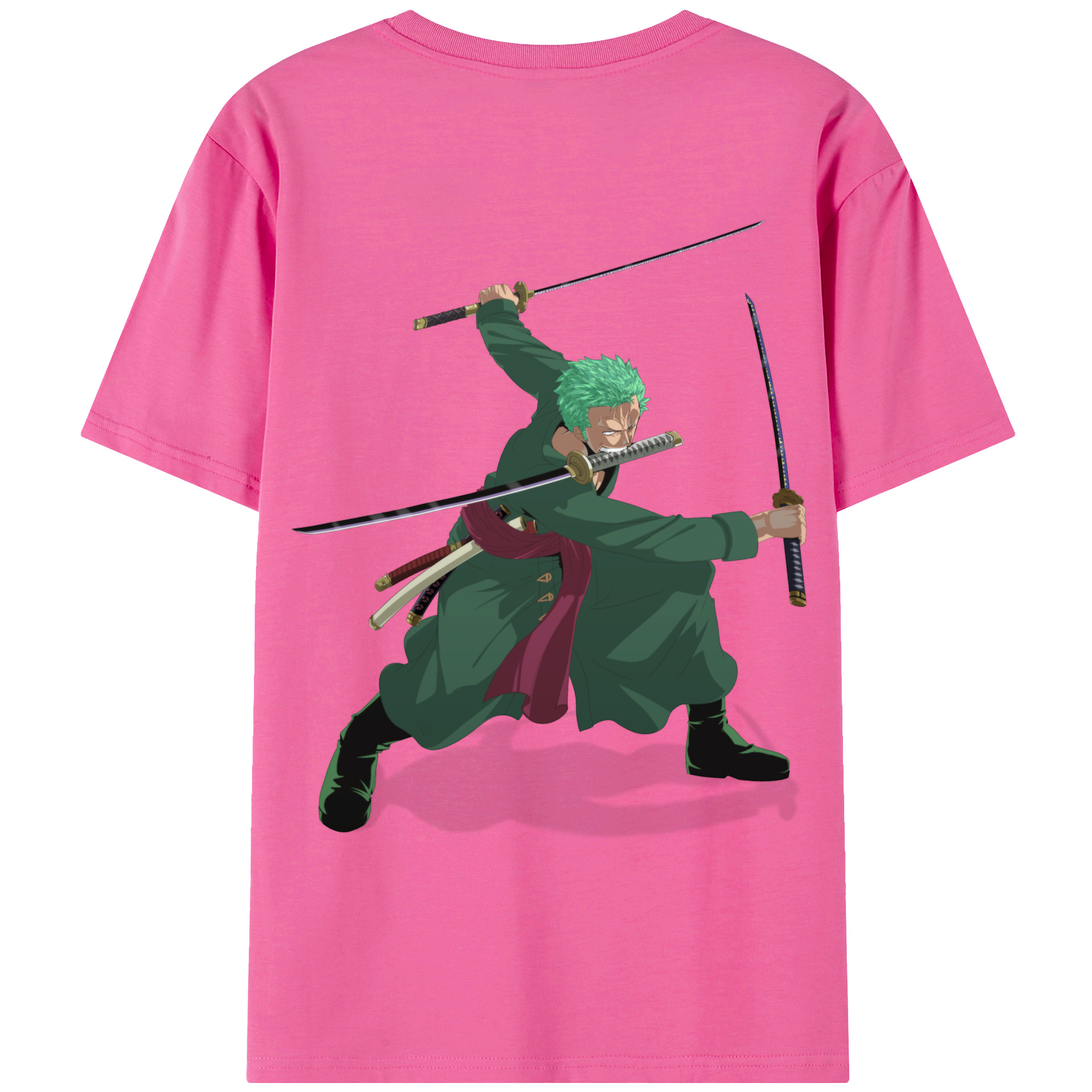 ワンピース ロロノア・ゾロ ONE PIECE Roronoa Zoro レディース半袖Tシャツ(バックプリント)